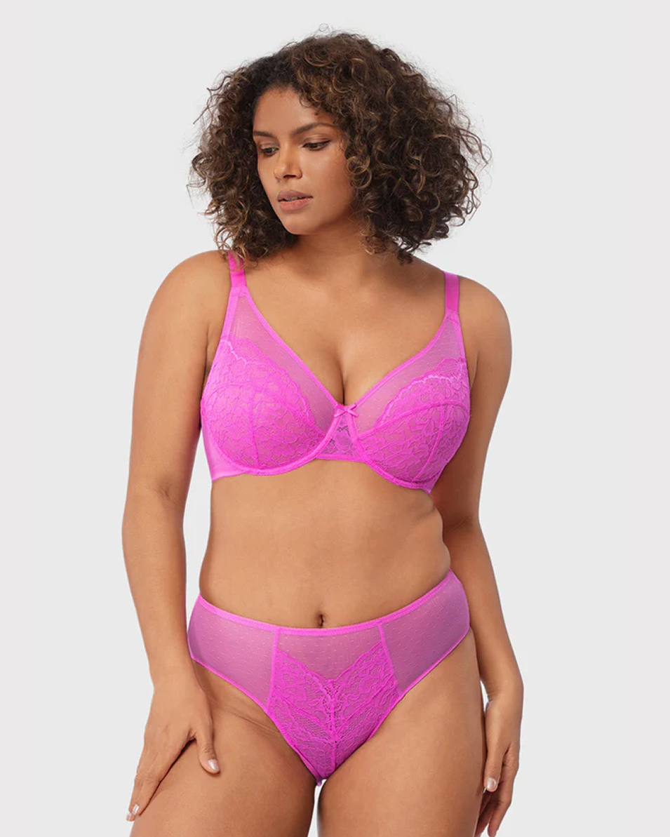 Hot Pink Breast Minimizer Bra - Enchant