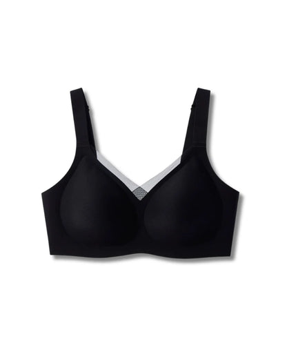 Wireless Support & Lift V-Neck Mesh Bra