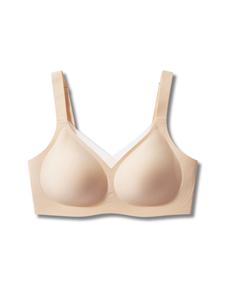 Wireless Support & Lift V-Neck Mesh Bra