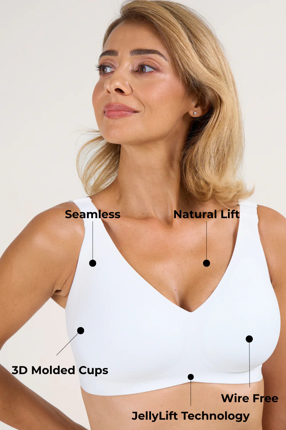 Full Support Soft V-Neck Bra