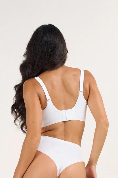 Support & Lift V-Neck Mesh Bra