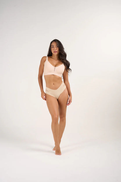 Support & Lift V-Neck Mesh Bra