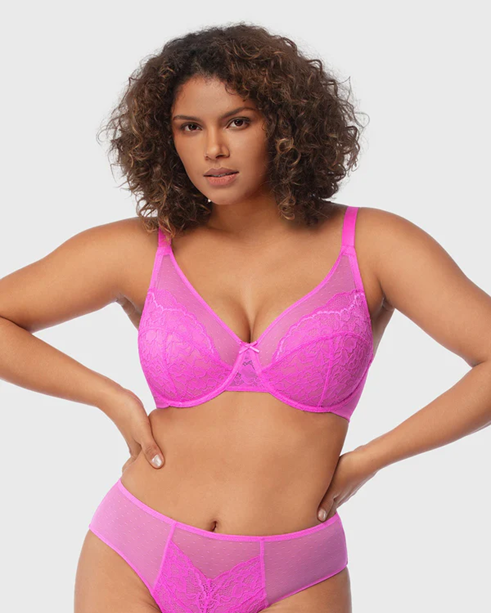 Pink Breast Minimizer Bra - Enchant
