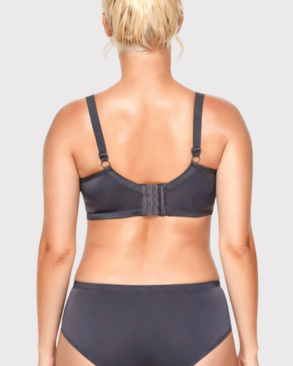Gray Breast Minimizer Bra - Enchant