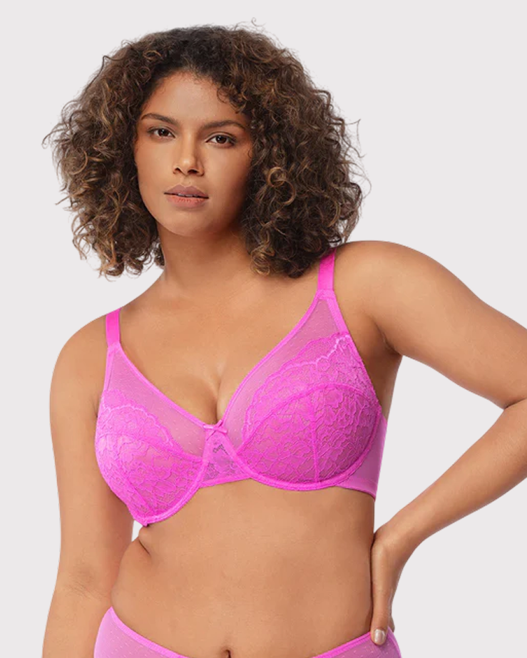 Pink Breast Minimizer Bra - Enchant