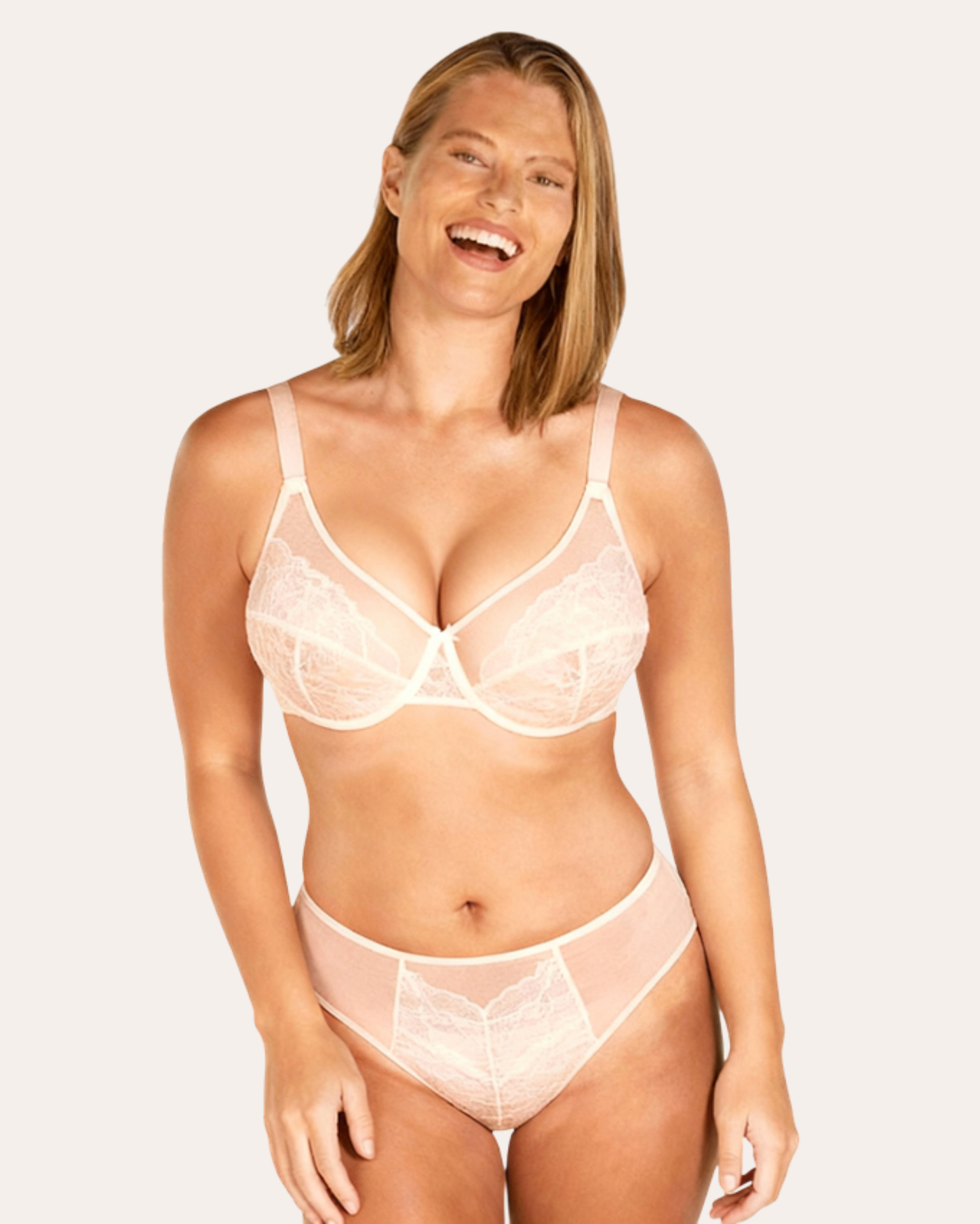 Misty Rose Breast Minimizer Bra - Enchant