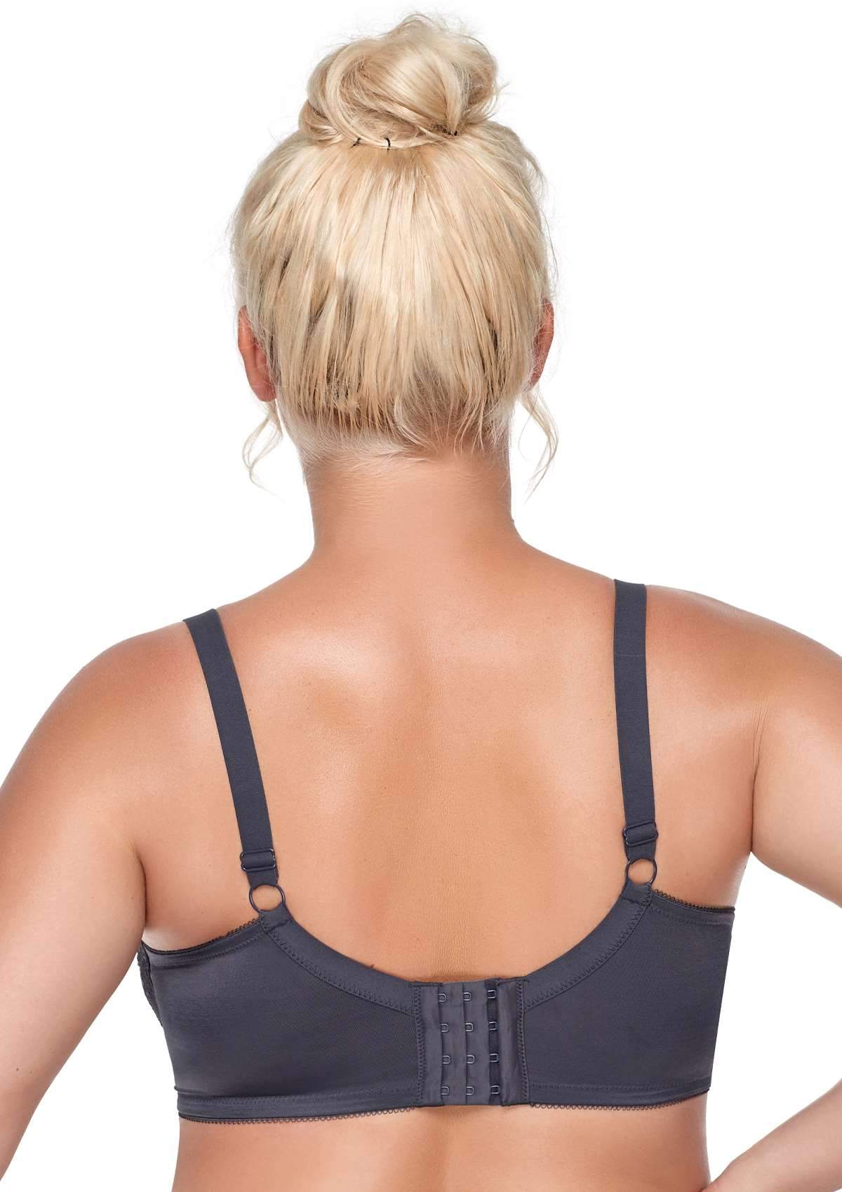 Gray Breast Minimizer Bra - Enchant