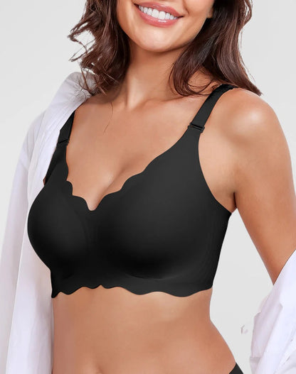 Scalloped Deep V Smooth Lift Bra