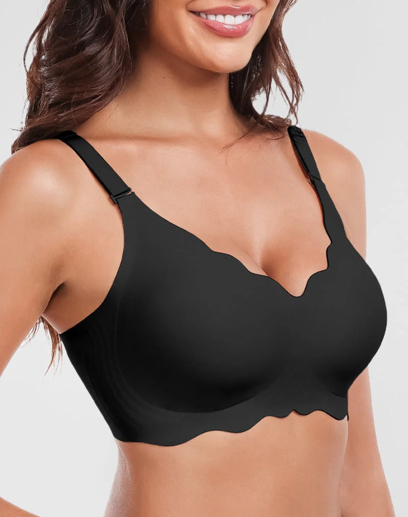 Scalloped Deep V Smooth Lift Bra