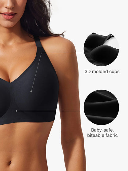 Soft Plus Size V-Neck Bra