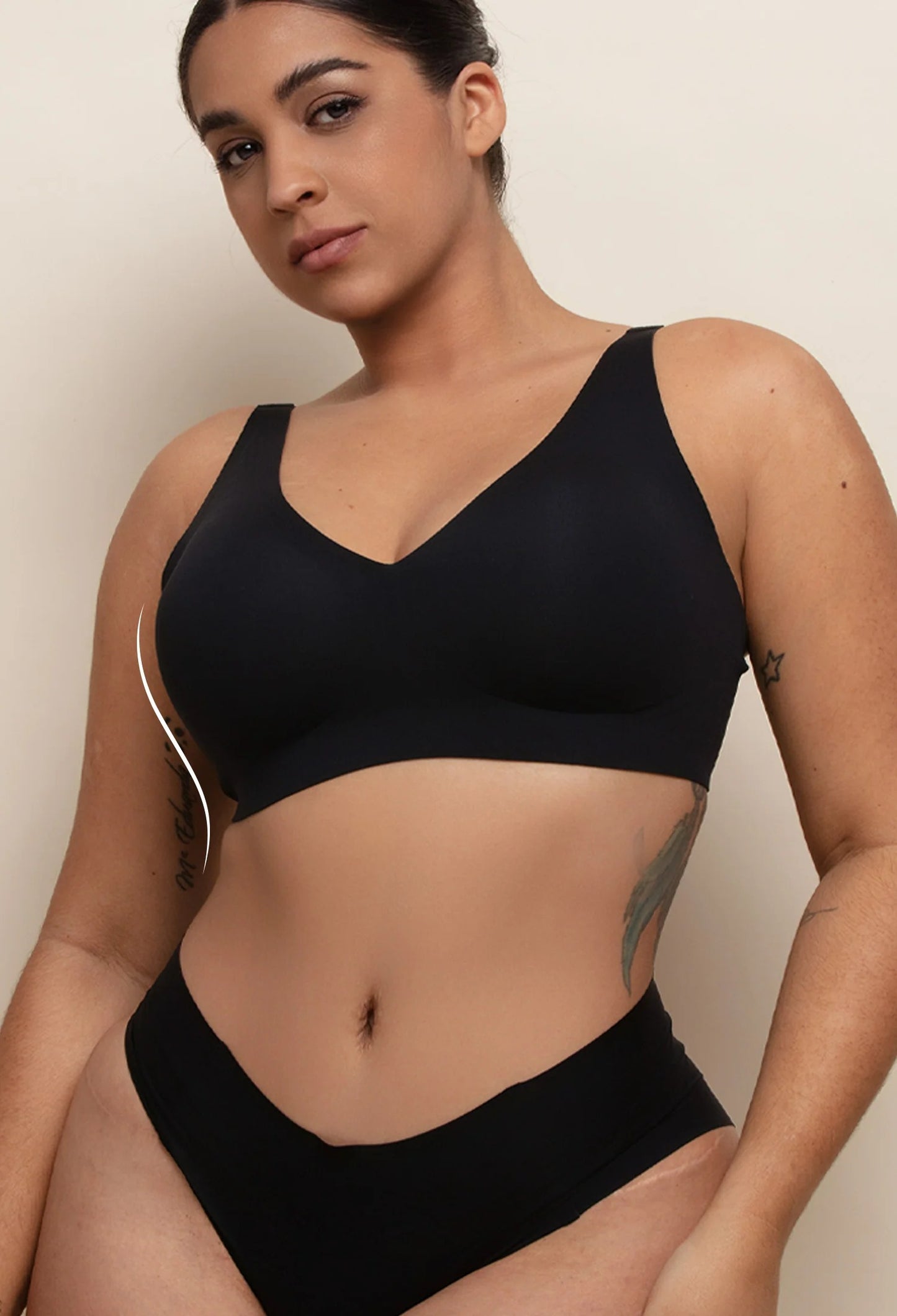 Full Support Soft V-Neck Bra